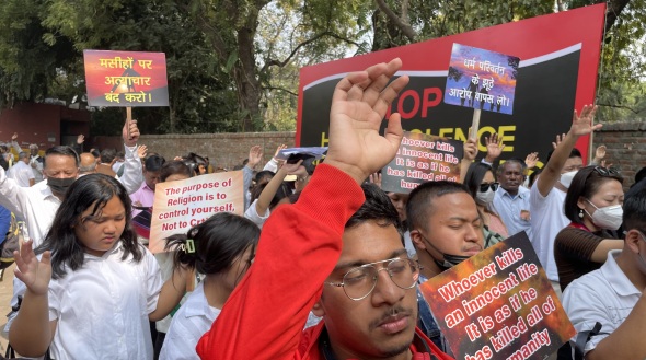 Thousands of Christians protest against MLA’s threats to clergy
