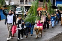 Palm Sunday Observed Across India, Displaced Kuki-Zo Faithful Pray for Return Home